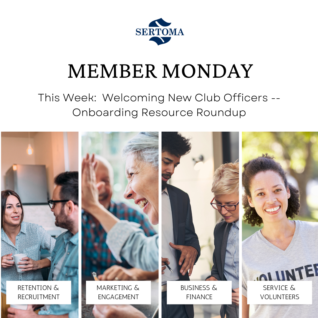#MemberMonday: Welcoming New Club Officers -- Onboarding Resource Roundup
